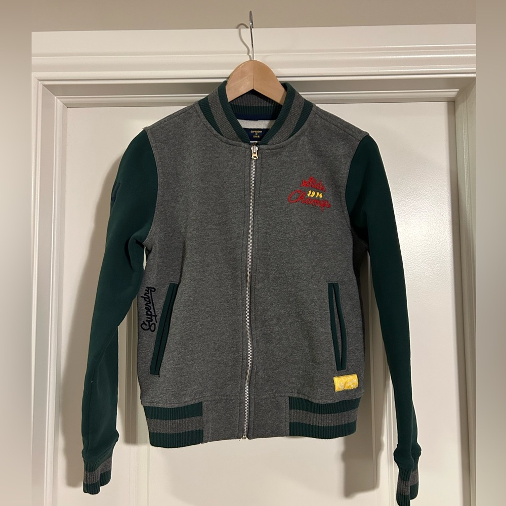 Kids Superdry bomber varsity team jacket